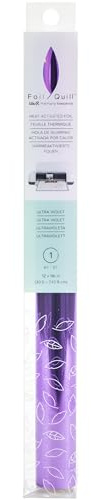 We R Memory Keepers We Heat Activated Foil, Ultraviolet, Extra Large Roll, 12x96, Use with Quill Pen to Create Shiny Embellishments and Designs