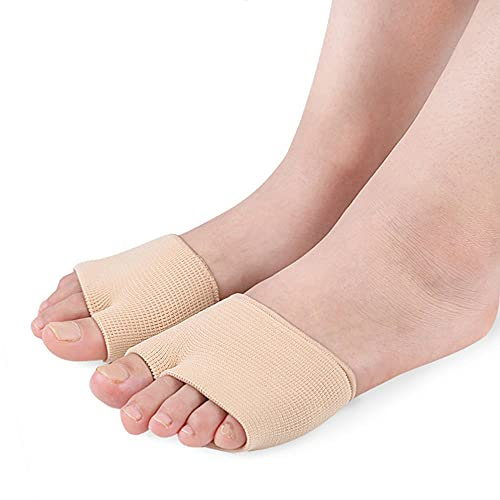 Almohadillas metatarsianas, corrector de juanetes de dedo gordo separador del antepié, cojín de bola de pie amortiguador de apoyo protector de cuidado de la salud del pie alivia el dolor (L)