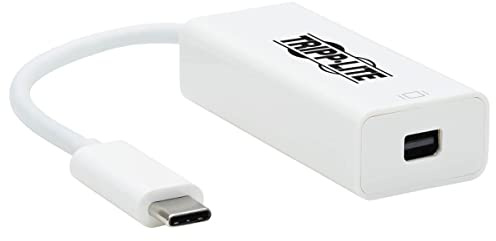 Tripp Lite USB C to Mini DisplayPort Adapter Cable w Equalizer 8K White 6in (U444-06N-MDP8W)