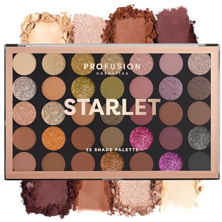 Palette de fards à paupières Profusion Cosmetics - 35 teintes Starlet