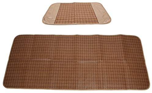 KIMISS Strohmatte für Bett, Bambusmatte, Polyester, Faltbar, Polyester, Sommerschlafmatte, Kühlkissen, Kühlendes Bettkissen für Zuhause, Schule, Schlafsaal