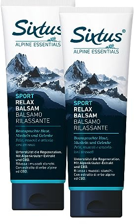 Sixtus Lot de 2 baumes de relaxation de sport - 250 ml