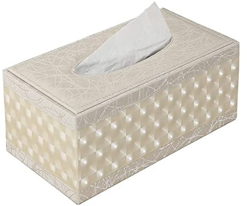 yaoqijie Cuoio dell'unità di elaborazione Casa / Ufficio / Custodia for fazzoletti for fazzoletti cosmetici for auto Copri tovaglioli Custodia for fazzoletti 25 X 14 X 9,5 CM lasting ( Color : 1659 wh