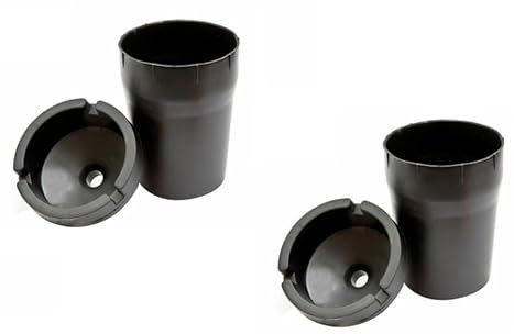AL-FAHMI 2 x Butt Bucket Extinguishing Ashtray With Lid,Patios,Outdoor Pub Car Plastic Ashtray. (Pack of 2)