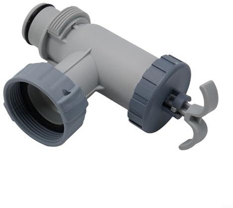 FUBESK Schwimmbad-Saugnapfventil, Gartenpoolschlauch-Adapter, Kolbenventil, Absperrventil für oberirdische Pools, Ersatz für Intex Poolarmaturen