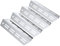 tuning-art GA35 Gasgrill Brennerabdeckung Edelstahl kompatibel mit Enders Monroe Pro 4 Gasgrills | Brennerschutz | Passgenau, Farbe:4er Set Chrom Bulle