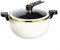 8L Mini Pressure Cooker (2-3kPa), Non-Stick Pottery Coating & Cast Iron Construction, Multi-Function For Soup/Steam/Stew, Slide-Lock Handle Design, Compatible With Gas/Induction Stoves(8L White)