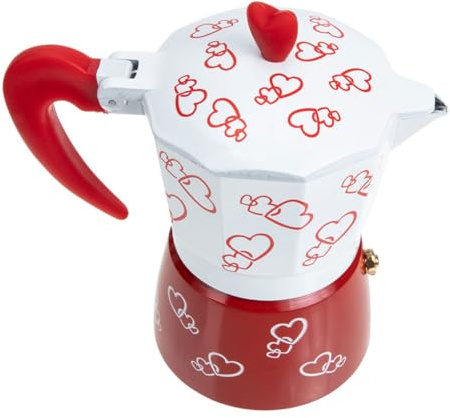 Holibanna Caffettiera Alluminio per Espresso Design Ergonomico Scottatura e Capacità Tazze per Estrazione Ricca e