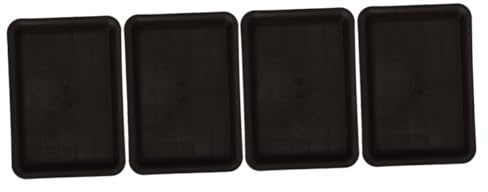 VICASKY 4pièces Soucoupes pour Plantes Plastique Plateaux Rectangulaires pour Pots de Fleurs Bacs à Eau Couleur Aléatoire