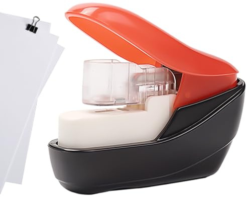 Stapleless Stapler - Portable Stapleless Stapler, Compact Handheld Stapling Tool, Portable Compact Holeless Staplers, No Staple Staplers for Children Home Business Arts Office School Classroom Desk