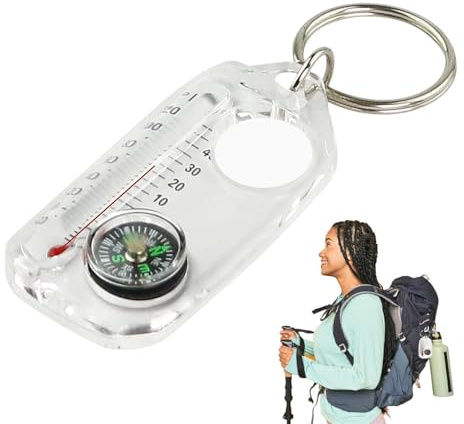 Boussole pour Homme Gadget d'Orientation pour le Camping | Gadget de poche pour boussole pour Camping Trekking Alpinisme en Plein Air