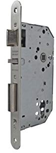 Tesa Assa Abloy 40306RHN Cerradura De Embutir Para Puertas De Madera Sin Cilindro Niquelado Entrada 60 mm, Frente Redondo 4030
