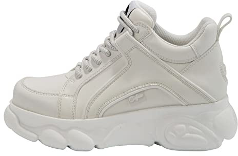 Buffalo Sneakers Alte Corin da Donna, Bianco, 42 EU