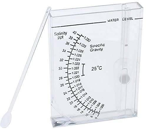 CENPEK Testeur de salinité spécifique à la mer - Test de gravité pour aquarium, bassin, eau salée, eau douce - Hydromètre automatique précis
