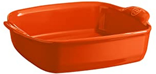 Emile Henry EH762050 - Bandeja cuadrada para horno (cerámica, 28 x 23 x 7,5 cm), diseño de Toscana