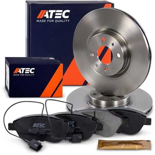 ATEC Germany Set freni asse anteriore incl. dischi freno Ø 284 mm ventilati + pastiglie freno anteriori Compatibile con FIAT BRAVO II (198_), BRAVO Van (198_), STILO (192_), LANCIA DELTA III (844_)