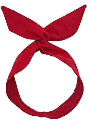 Biegbares Stirnbänder, Haarbänder, Vintage Rot Stirnbänder mit Schleife Twist Knot Haarband mit Elastischem Knoten Hasenohren Stirnband Kopf Sport Turban für Damen Mädchen Frauen, Haarschmuck