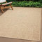 Teppich-Traum In- & Outdoor Teppich groß 240x340 cm Sisal-Optik natürlich beige braun Garten Terrasse Balkon