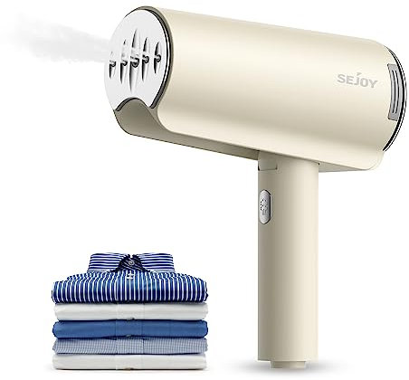 Steamer Dampfglätter, Tragbarer Kleiderdampfer Dampfbügeleisen Handliche Dampfbügeleisen Reise-Dampfglätter Dampfbürste für Kleidung & Hemden Bügeln, 20s Schnell Erwärmung für Zuhause und Unterwegs