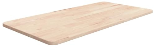vidaXL Waschtischplatte, Tischplatte für Computertisch Couchtisch Schminktisch, Ersatztischplatte für Badezimmer, Ersatzplatte Arbeitsplatte, Massivholz Unbehandelt