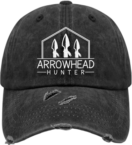 Arrowhead Hunter Hat for Mens Washed Distressed Baseball Caps Fashion Washed Dad Hats Breathable