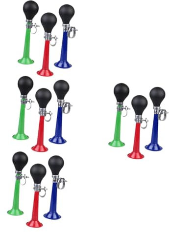 VANZACK 12stücke Teiliges Fahrradklingel Handbetrieben Für Mountainbikes Und Kinderfahrräder Einfache Installation Rot Blau Und Grün Zubehör Für Sicherheitswarnung Und Farbakzente