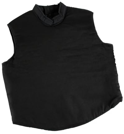 F Fityle Fencing Tutor Vest,Protective Suit Guard Sleeveless Jacket Black Fencing Uniform for Foil Epee Sabre Adults Training Playing, L
