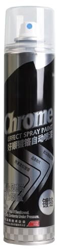 Peinture chromée en aérosol | Peinture chromée brillante | Revêtement réfléchissant haute brillance pour jantes de voiture | Spray à base d’huile anticorrosion imperméable meubles projets décoratifs