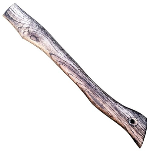 NIDONE Manche de hache, manche de hachette en bois 17 pouces longueur avec coin remplacement hachette texturée rétro, poignées hache lisses et résistantes aux chocs