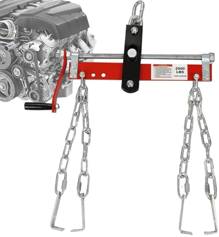 Engine Hoist Leveler | Shop Crane Cherry Picker Leveler,0.9 Ton Load Capacity Heavy Duty Adjustable Engine Hoist for Shop Crane Lift
