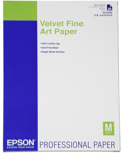 Epson Velvet Fine Art Paper A2