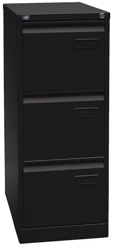 Bisley Classeur pour dossiers suspendus LIGHT, à 1 rangée, 3 tiroirs, format A4, noir - Armoire de bureau Armoires de bureau Classeur pour dossiers suspendus Classeur à fiches Classeurs pour dossiers suspendus Classeurs à fiches Mobilier de bureau