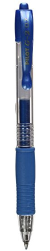 Pilot G207 Retractable Gel Rollerball 0.7 mm Tip (Single Pen) - Metallic Blue