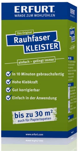 Papel pintado de fibra rugosa para papel pintado, 200 g, pasta de polvo transparente, para 30 m², aprox. 3 rollos