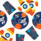 Weltraum Kindergeburtstag Party Set 48. Tlg. | 16 Teller, 16 Becher, 16 Servietten in Raketenform | Weltraum Deko Pappteller Kindergeburtstag Junge | Astronauten Party Geschirr Kindergeburtstag
