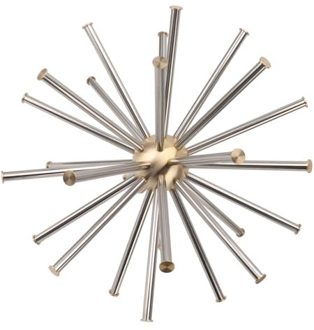 Naroote Ugello per Fontana con Tarassaco, Fontana con Sfera di Cristallo, Bellissimo Aspetto, Decorazione, Risparmio Energetico, Pregevole Fattura per Cortili Familiari (G1,5 Pollici