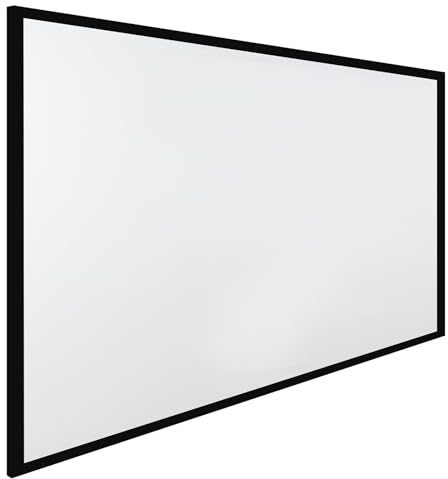 Grand écran de projection 130 pouces Projecteur 16:9 Cadre en alliage d'aluminium Grande surface pour vidéoprojecteurs extérieurs maison