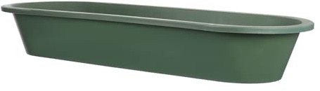 YARNOW Oval Plastic Water Troughs Livestock with Stable Structure for Promoting Balanced Eating, Suitable for Pigs and Pigeons in Outdoor Large Pig Farms