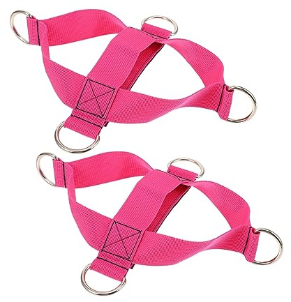 DECOMELODY Cintas Elásticas para Tobillo Fitness Soporte Fijo Resistencia para Gimnasio y Entrenamiento Funcional de Compatibles con Máquinas y Bandas de Ejercicio Color Color Aleatorio