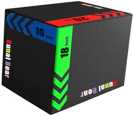 SZLIFE 3 in 1 Plyometric Jumping Box, Box Pliometrico per Salto, Equilibrio E Coordinazione, Multifunzione Allenamento della Step up Box per Esercizi 30 * 35 * 40cm, Style a