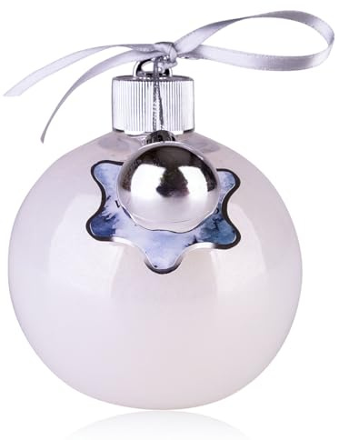 Espuma de ducha Accentra WINTER MAGIC en botella Pluto con skyline y borla, regalo Navidad mujeres, aroma Vainilla, color oro/diamante