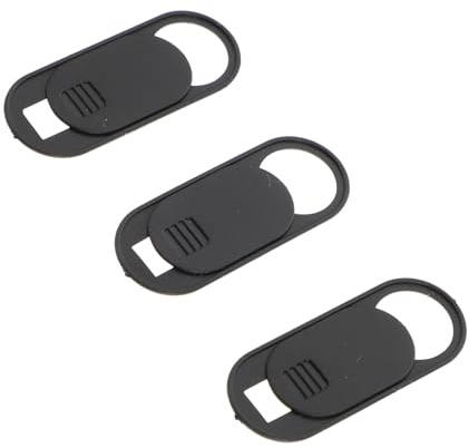 UTHCLO 3 Piezas Cubiertas para Cámara Webcam Protectores de Lente de Privacidad Tapa Negra Prueba de Polvo para Portátil y Móvil Diseño Compacto y Seguro