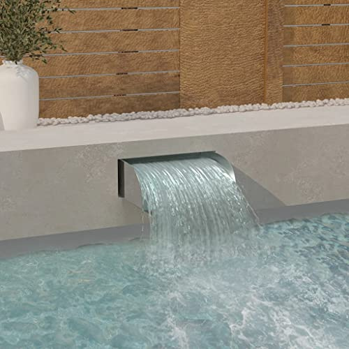 Generico Cascata 45x34x14 cm in Acciaio Inox 304,Fontane e cascate Ornamentali