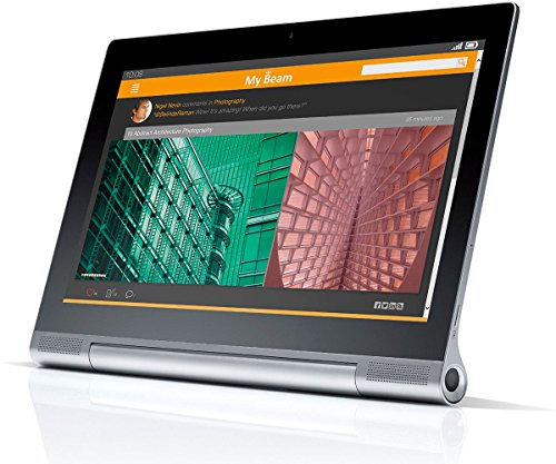 Lenovo Yoga Tablet 2 Pro 33 cm (13,3 Zoll QHD IPS) TabletPC (Intel Atom Z3745, 1,86GHz, 2GB RAM, 32GB interner Speicher, Touchscreen, Android 4.4) platinum inkl. WLAN, Pico Projector, JBL Speaker