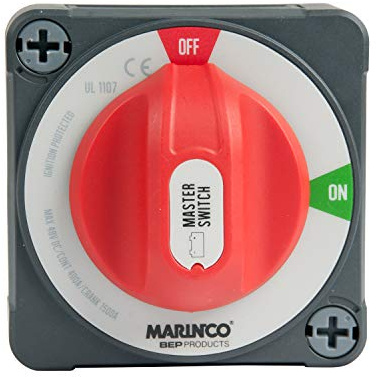 Bep Marine 770-ez Batterie-Schalter, Einpol, On/Off, Nautica, Rot/Schwarz, Einheitsgröße