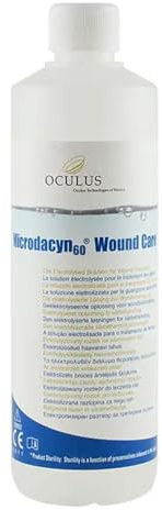 Microdacyn 60 Woundcare 500ml I Elektrolysierte Lösung Zur Wundversorgung I Wundbehandlungsflüssigkeit I Auch Für Verbrennungen 1. Und 2. Grades