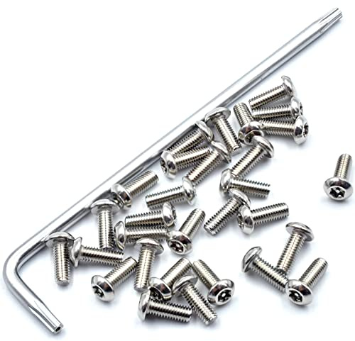 myBESTscooter - Tornillos de la Cubierta de la Placa Inferior 30 PCS para Xiaomi M365 1S Essential Pro 2 Patinete eléctrico