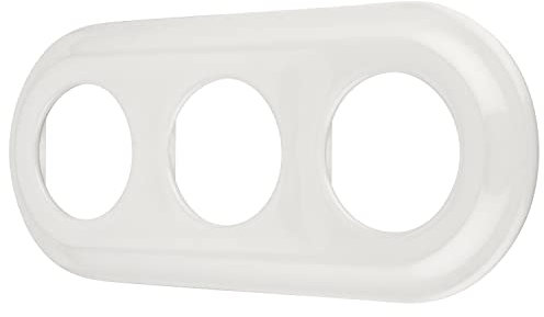 Porzellan Retro Rahmen 3-fach, Serie PR1 weiß