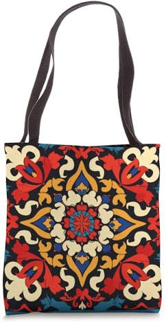 Traditional Kazakh Pattern Tote Bag