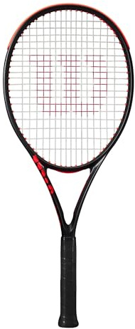 Raqueta de Tenis Wilson Clash Team 103 V3, Tecnología Innovadora SI3D, Superficie de golpeo Optimizado, Componentes Ecológicos, Color: Negro, Talla: 4
